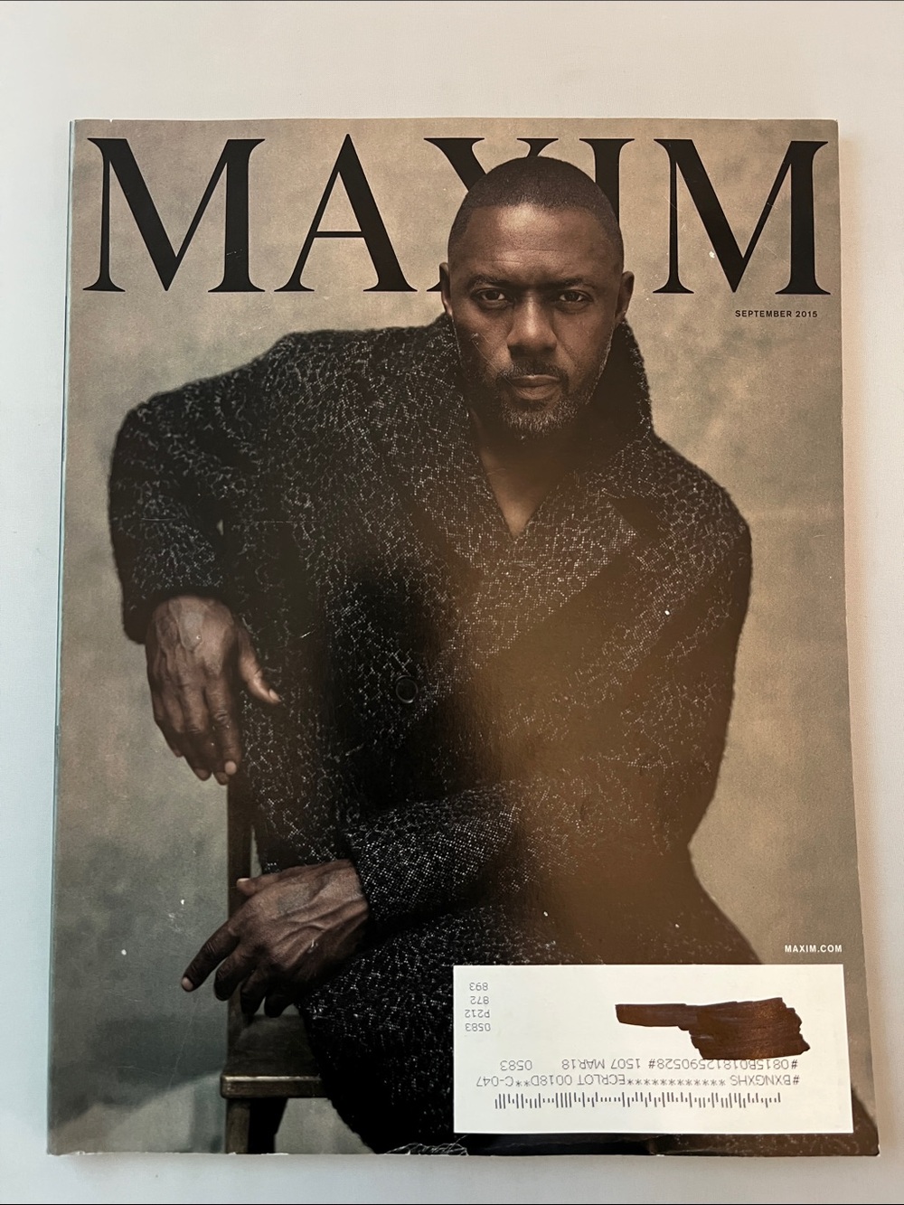 Maxim Magazine - Cover Idris Elba - September 2015 - Issue 206